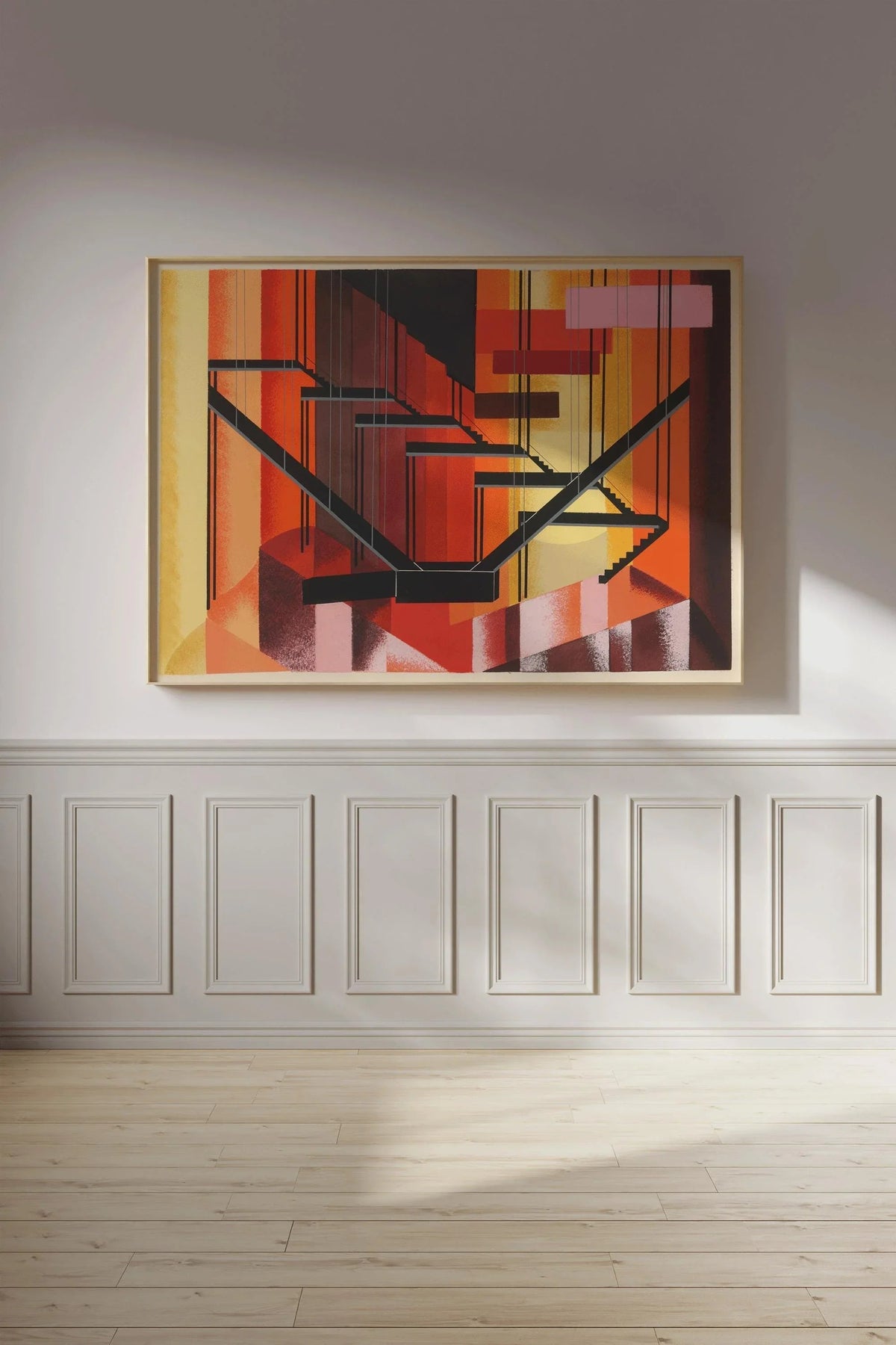 Alexandra Exter - Maquettes de Théâtre 13 ESTAMPE | Art abstrait inspiré du Bauhaus | Décoration murale moderniste audacieuse disponible encadrée