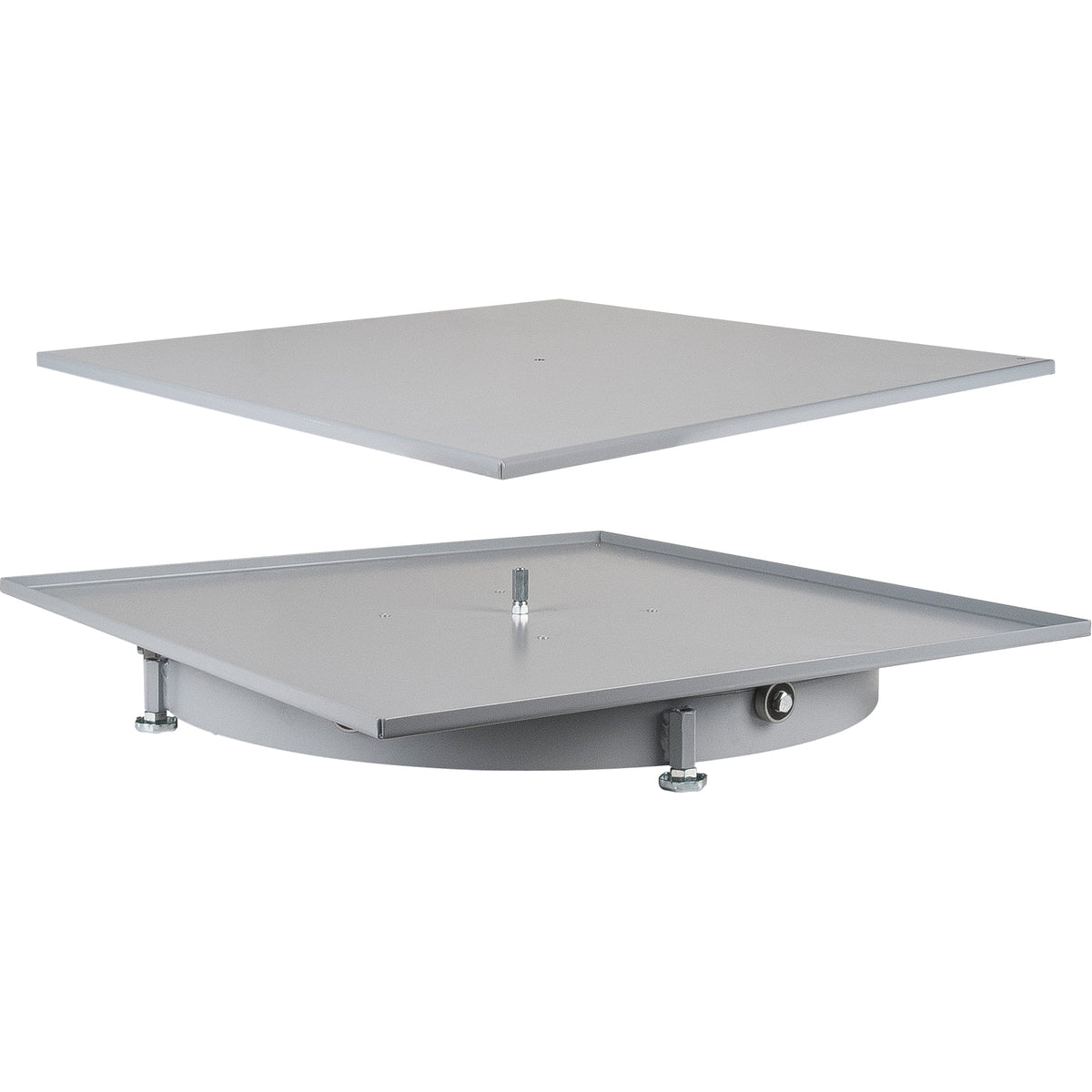 Heavy-Duty Industrial Carousel Drawer Cabinets, Steel, 27-1/2" W x 27-1/2" D x 4" H, Grey