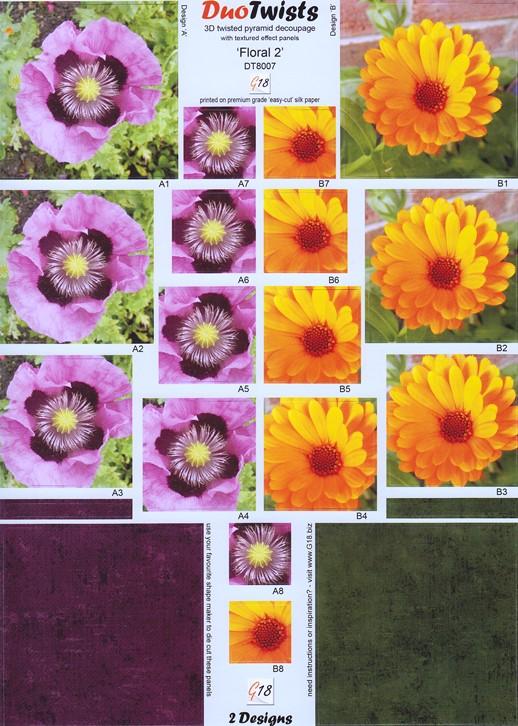 G18 - Duo Twist - Motif floral 2