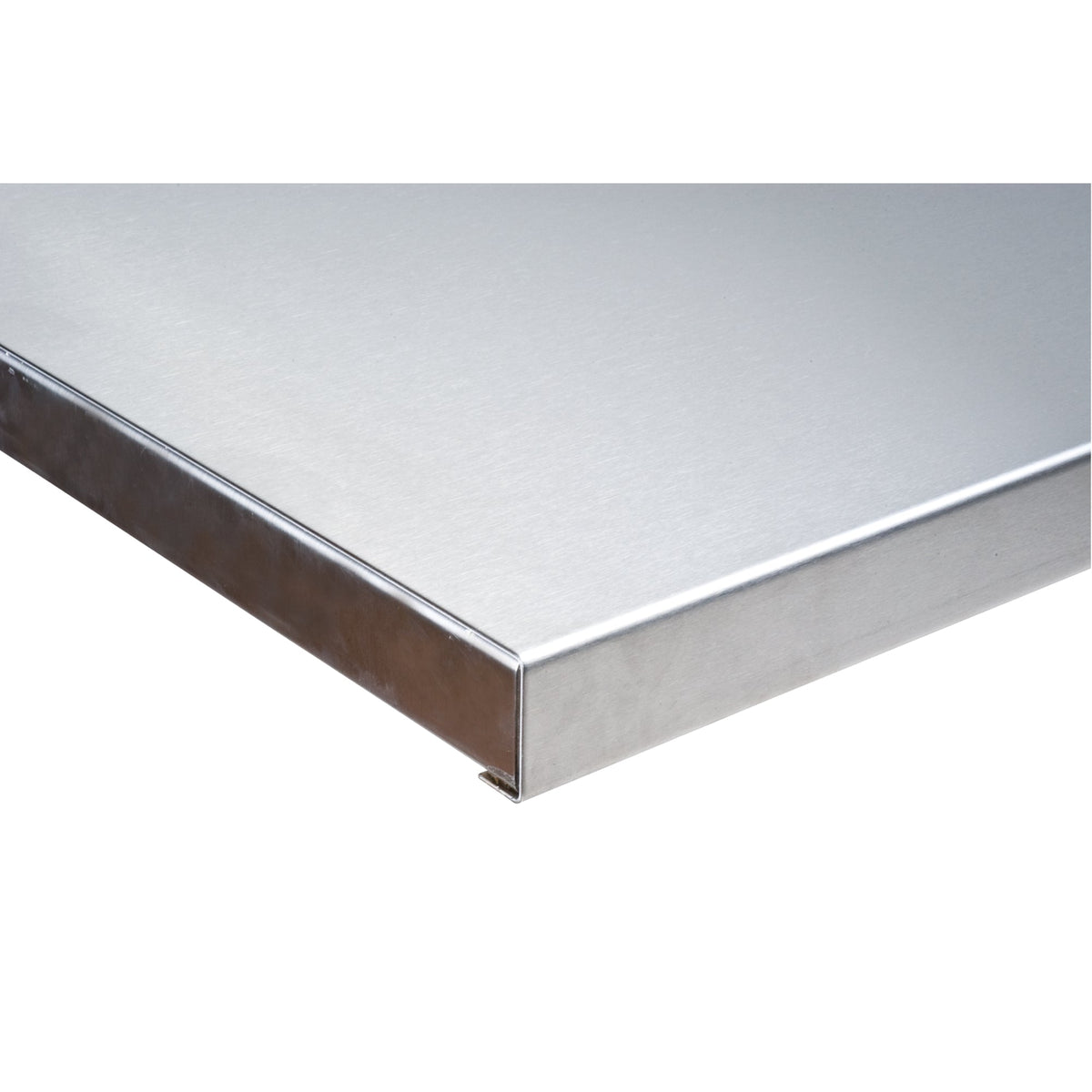 304 Stainless Steel Wood-Filled Workbench Tops, 36" D x 72" W, 1-3/4" Thick