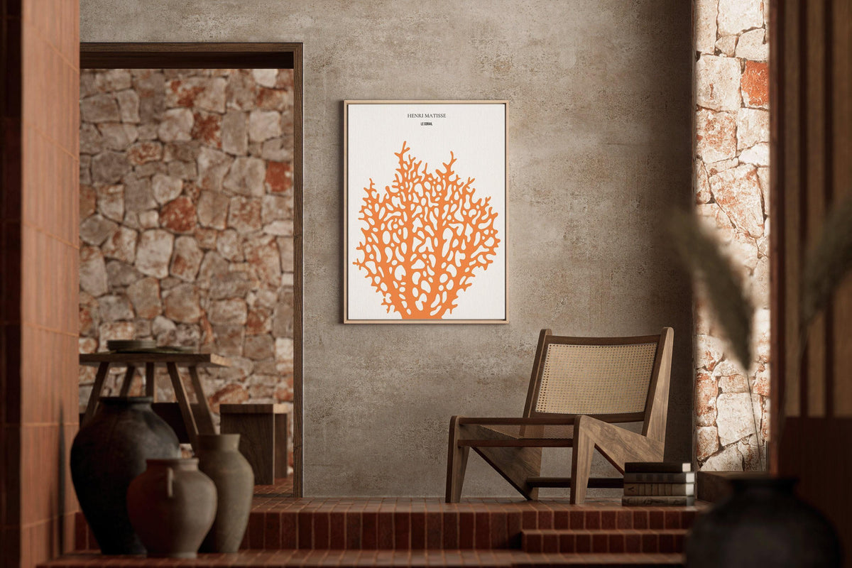 Henri Matisse - Le Corail 'Coral' | Exhibition Poster in Orange (available handframed or unframed)