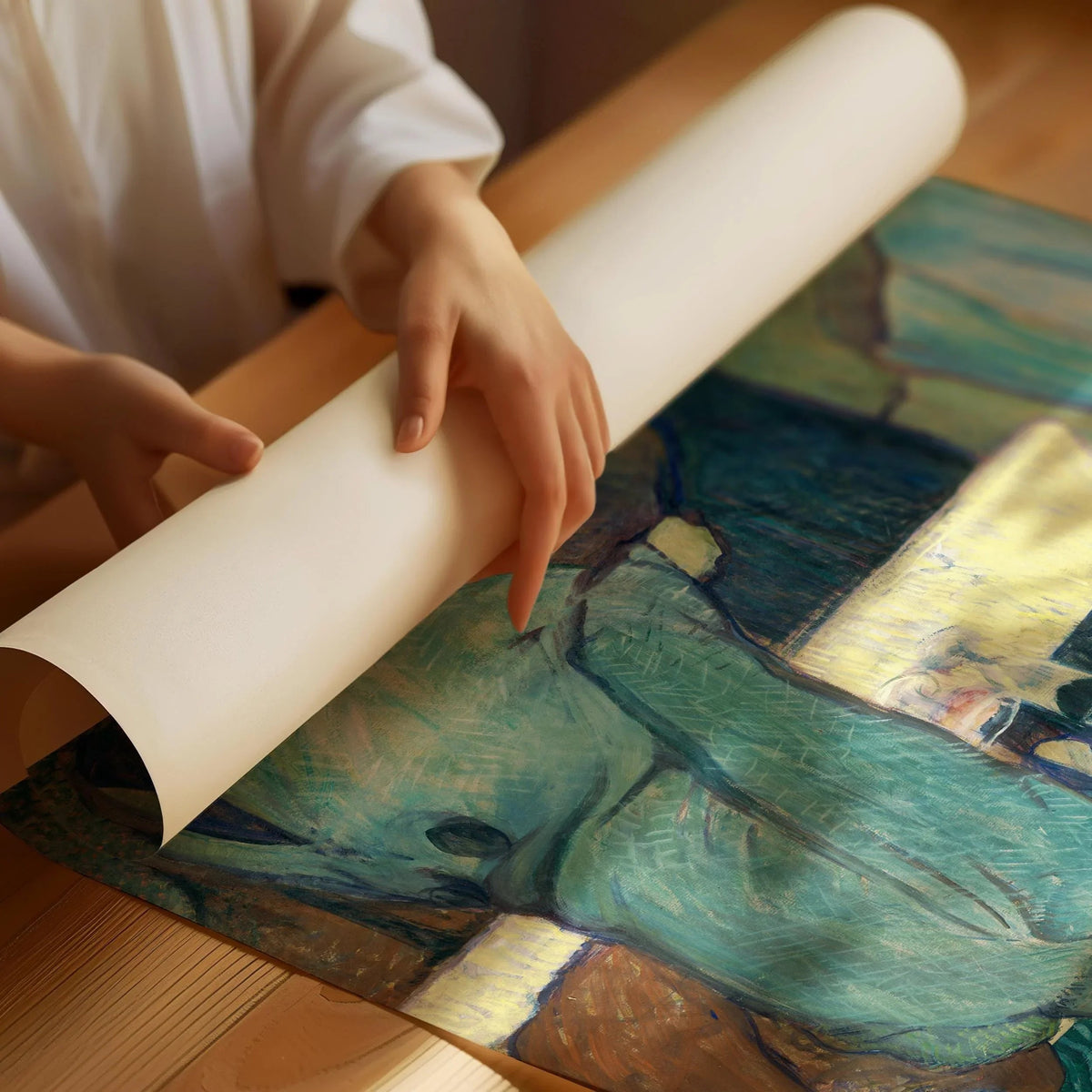 Toulouse Lautrec Print: Au Coin du Moulin de la Galette, Museum Exhibition Art