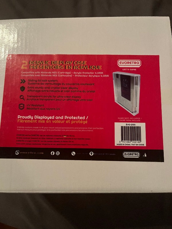 Nintendo NES (Cart) EVORETRO Acrylic - Pack of 2