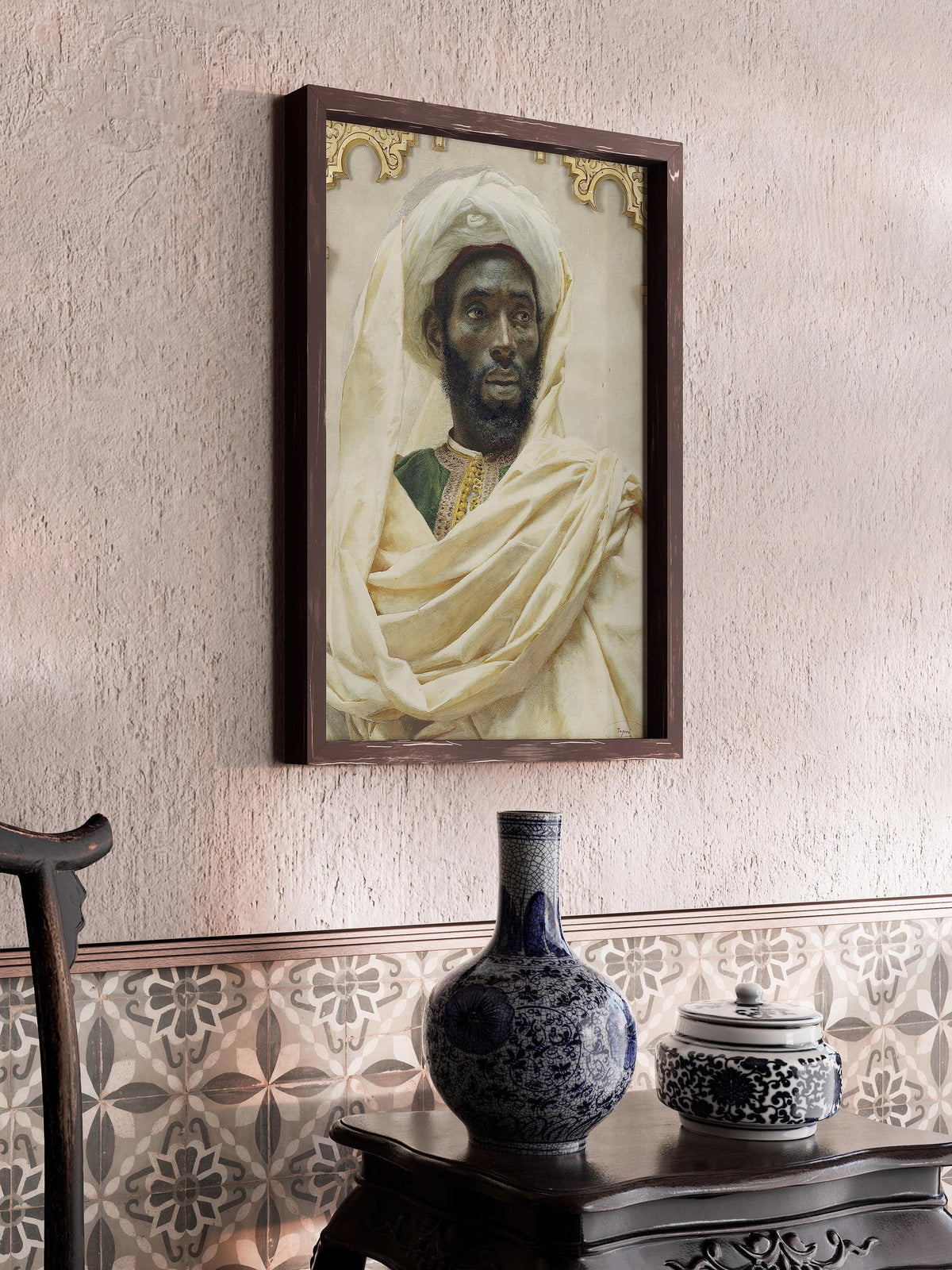 Josep Tapiró Baró - Moorish Man | Famous Orientalist Art (available handframed or unframed)