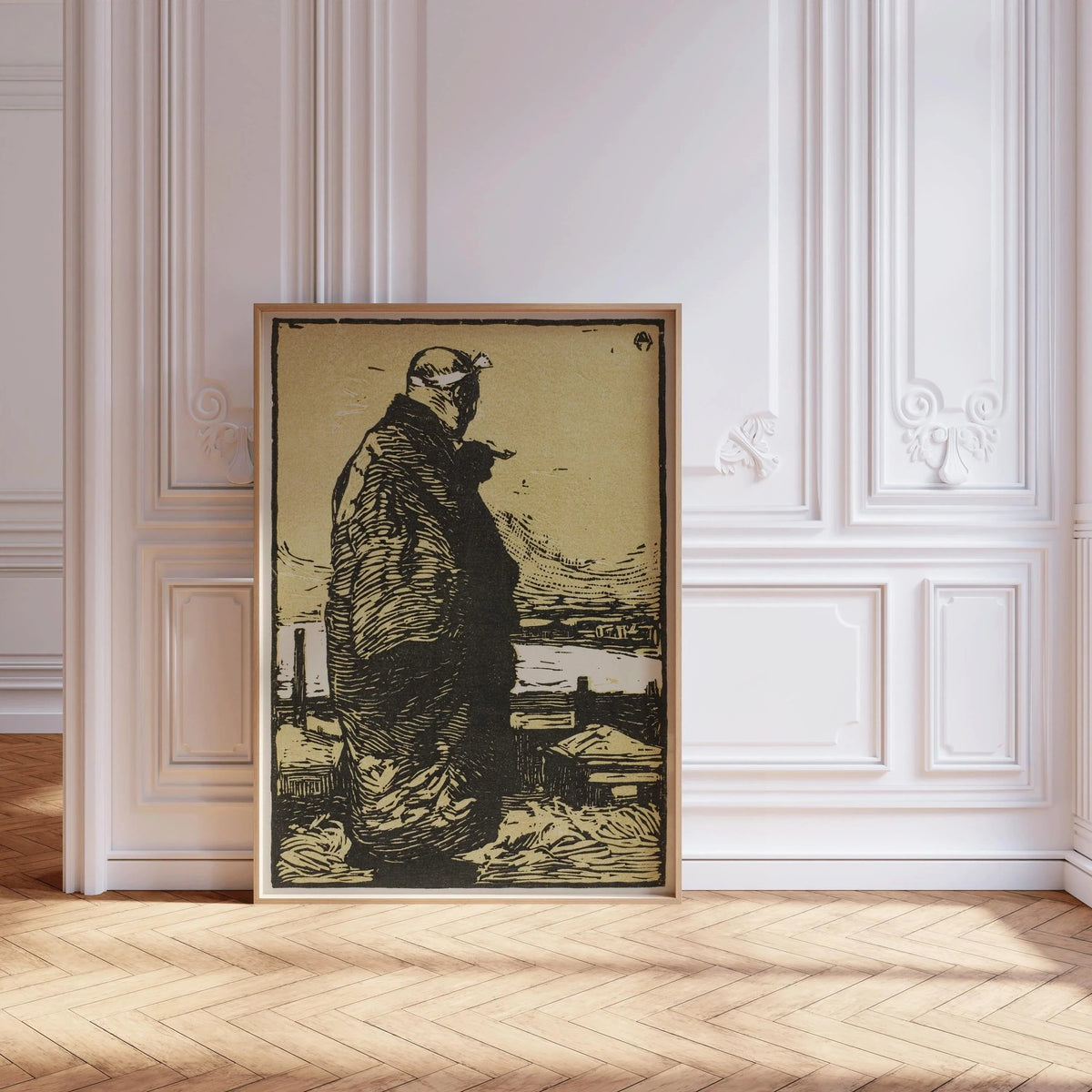 Kanae Yamamoto - The Fisherman Giclee Print: Japanese Woodblock Art