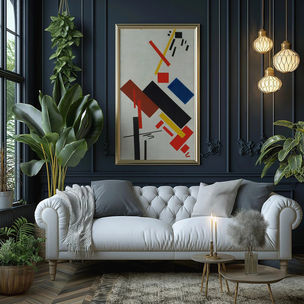 Kazimir Malevich Print: Mid-Century Modern Abstract Art Giclee