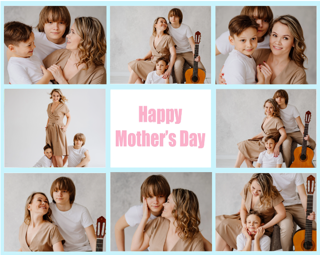 20"X16" Collage Canvas Photo Mother's Day