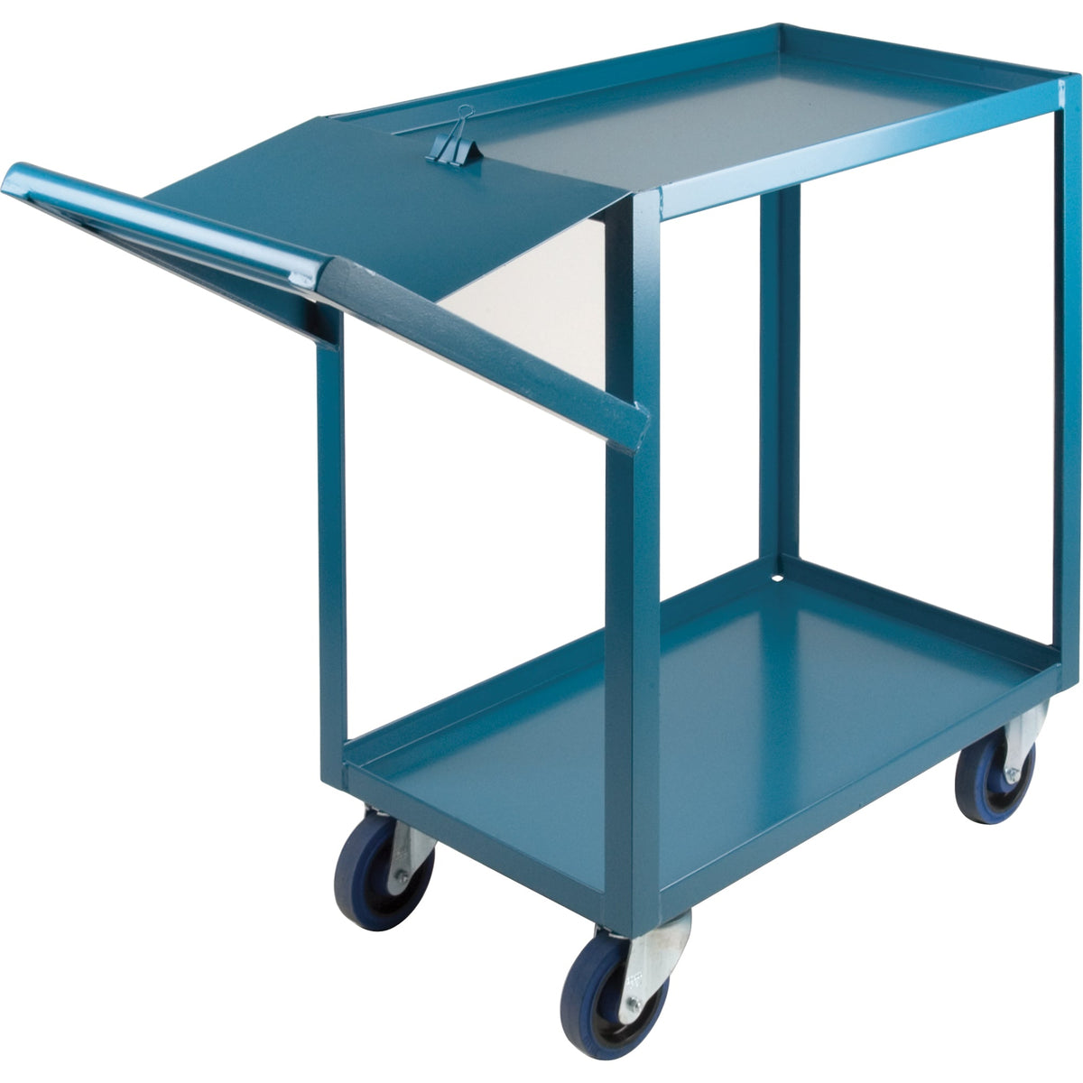 Chariots de préparation de commandes, 91,4 cm H x 45,7 cm L x 116,8 cm P, 2 étagères, capacité de 544 kg