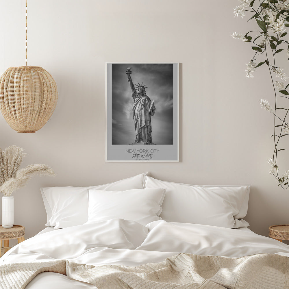 Black and White Statue of Liberty Canvas Wall Art | NEW YORK CITY Statue of Liberty
