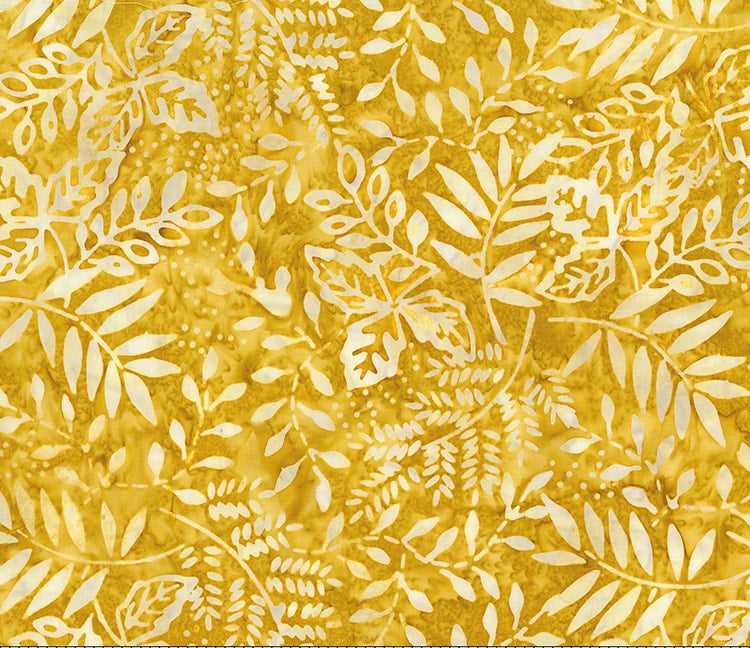 Banyan Batik - Feuilles peintes - Golden State - 80364-53
