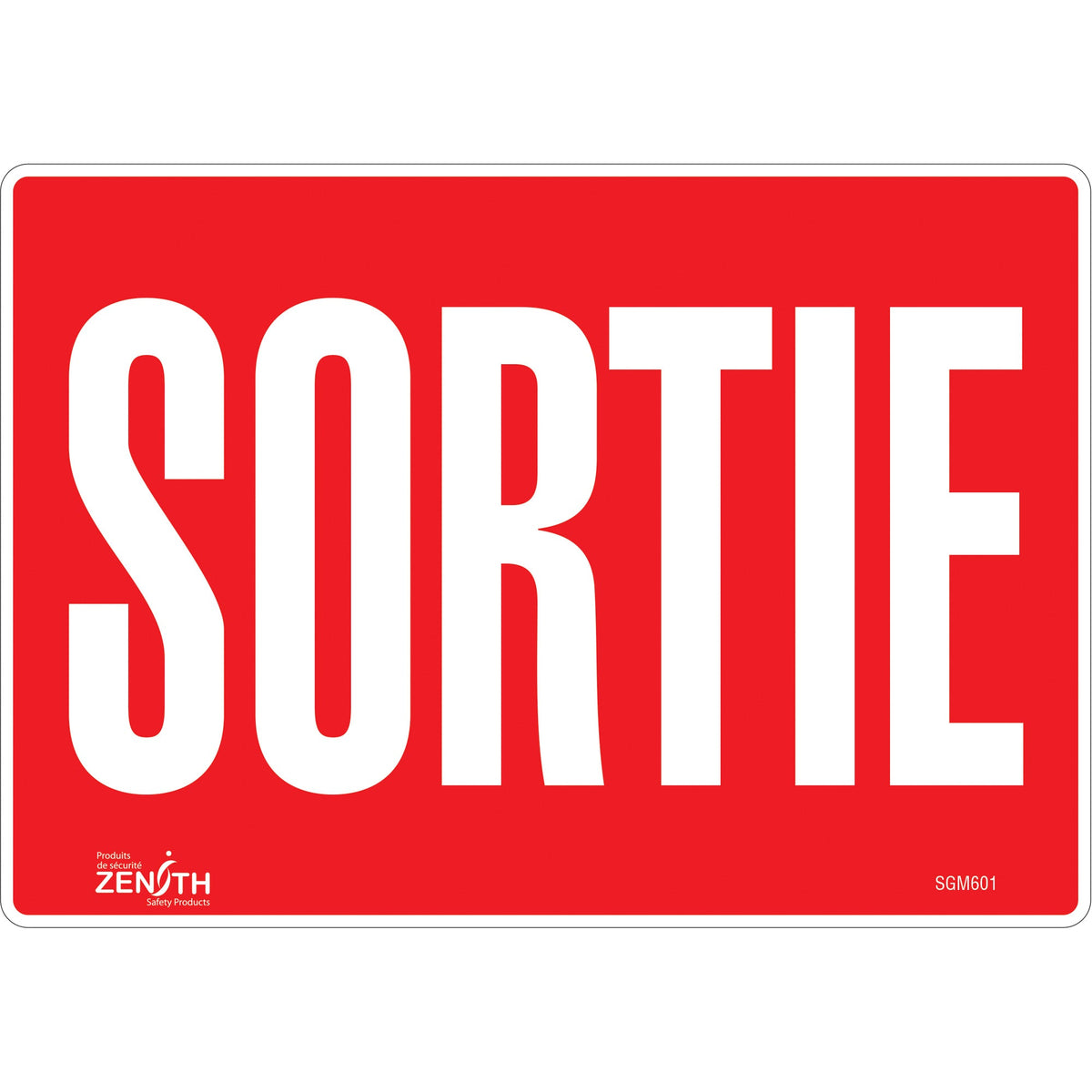 Panneau "Sortie"