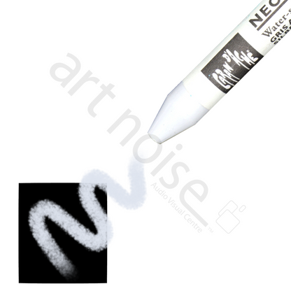 Caran d'Ache - Crayon cire aquarellable classique Neocolor II - Noir, blanc et gris