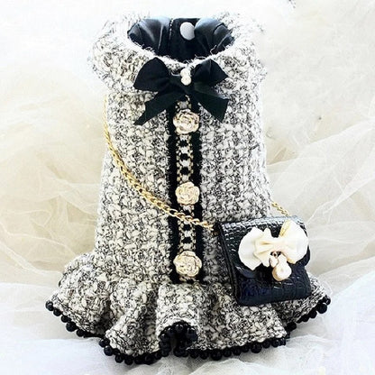 Ensemble Robe et Sac pour Chien | Robe Élégance Chewnel avec Sac pour Chien