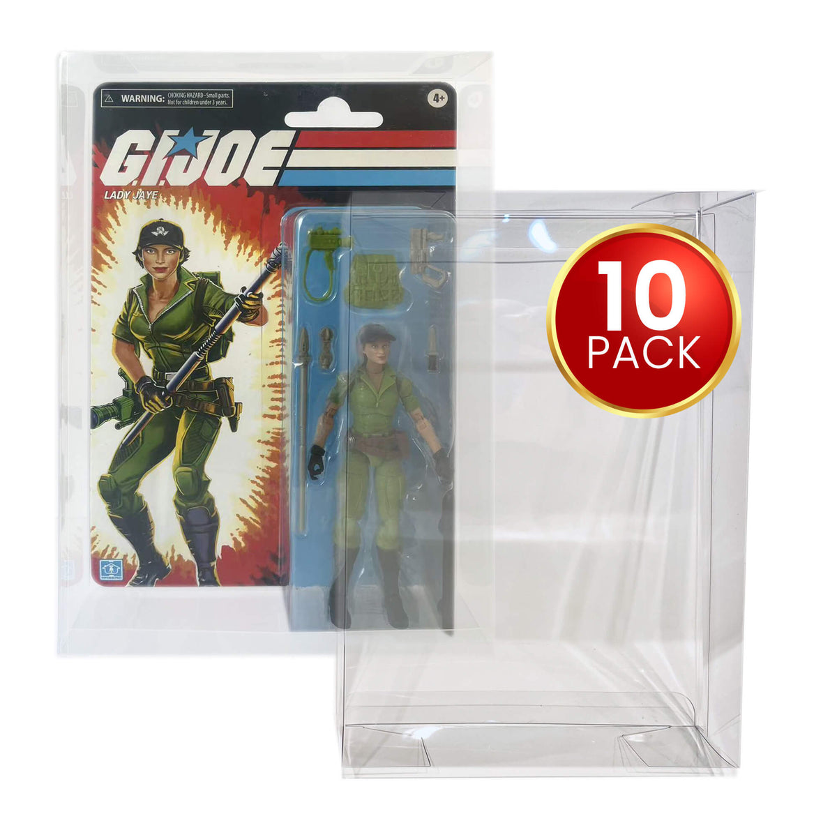 Lot de 10 protections blister GI Joe Lady Jaye