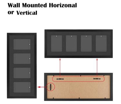 EVORETRO Wooden Display Frame for Magnetic Card Holders