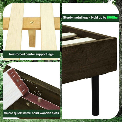 Alander Solid Wood Bed Frame