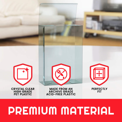 EVORETRO Protector for Small amiibo 12.9x7x19 PET Protector Pack of 10