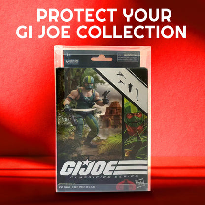 EVORETRO Boîtier de protection pour figurines GI Joe Classified - Pas de boîte avec fenêtre avec support, paquet de 10