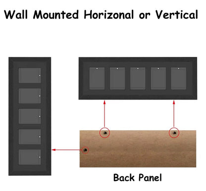 EVORETRO Wooden Display Frame for Magnetic Card Holders