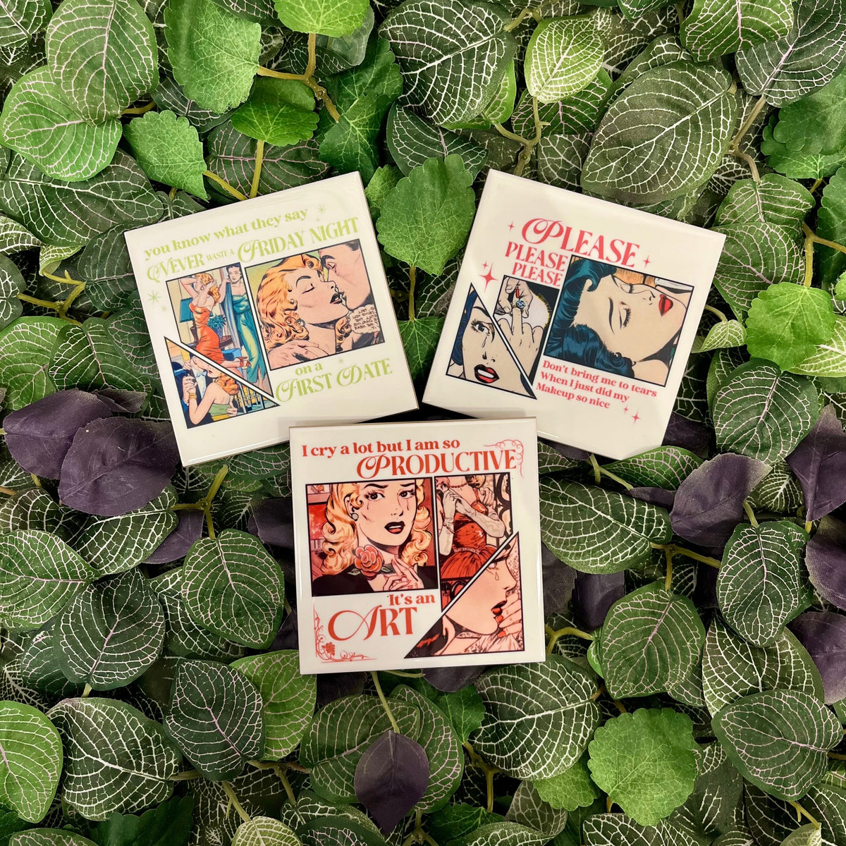 Never Waste A Friday Night Comic Coaster