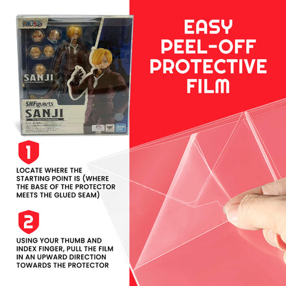 Transparent EVORETRO PET Display Case Protector for SH Figuarts Sanji Figure