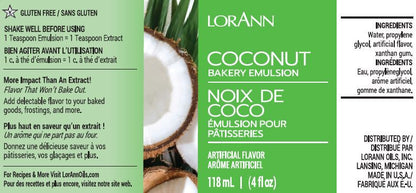 Coconut Bakery Emulsion - 4 oz. - 16 oz. - 1 Gallon - 5 Gallons - Bakery Emulsions Canada - Ships Free Within Canada on Orders Above CAD $199