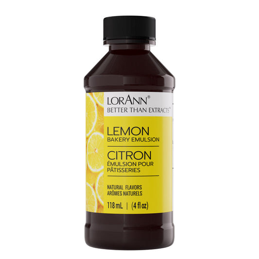 Émulsion de citron pour pâtisserie - 4 oz. - 16 oz. - 1 gallon - 5 gallons - Émulsions de pâtisserie Canada - Livraison gratuite au Canada pour les commandes de plus de 199 $ CA