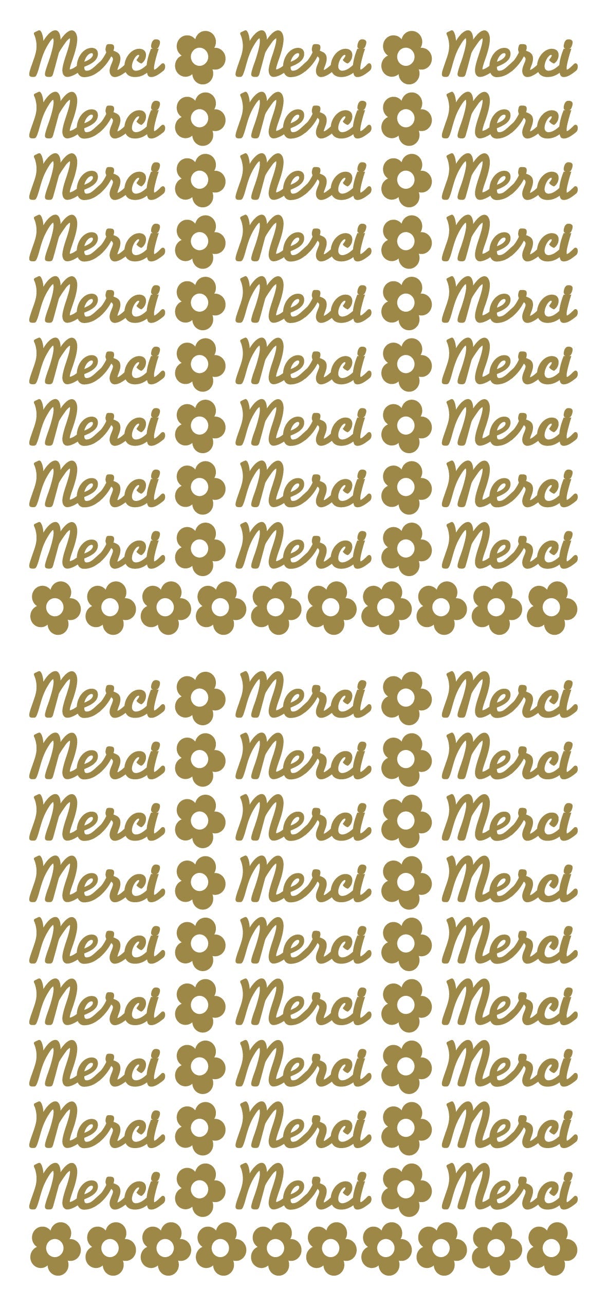 Peel Off Stickers - Merci