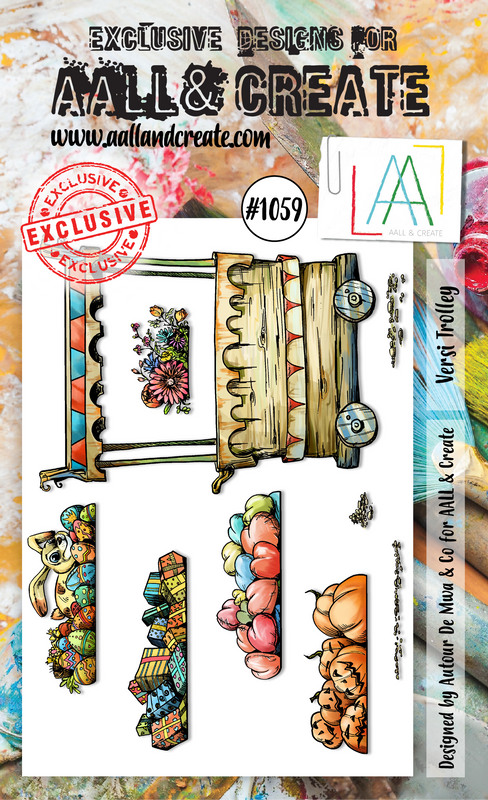 AALL and Create #1059 - Kit de tampons A6 - Versi Trolley