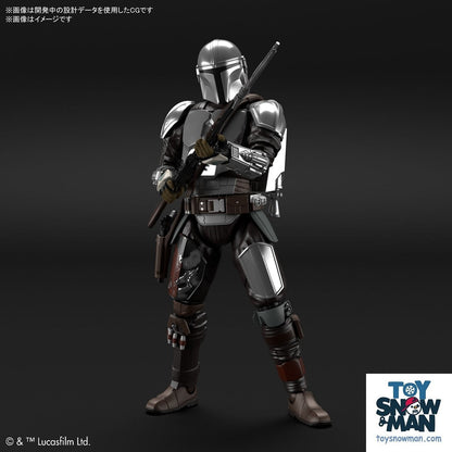 Kit de Maquette Bandai Star Wars 1/12 THE MANDALORIAN (ARMURE BESKAR) Version Revêtement Argenté