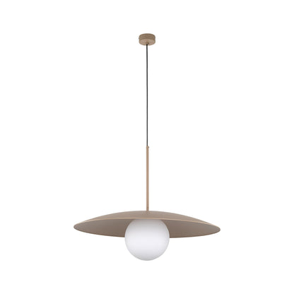SLATE Mid-Century Modern Wide Dome Pendant Light for Kitchen Island & Dining Table