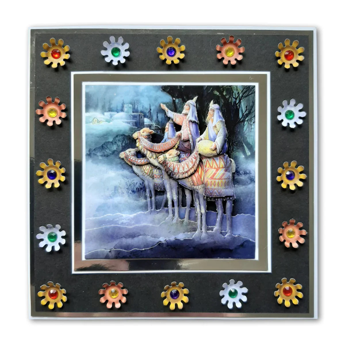 Découpage prédécoupé – Scène des Rois Mages (Paquet de 3)
