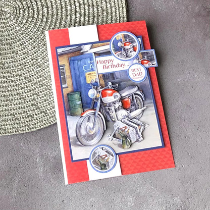 Die Cut Decoupage – Motorbike & Tools (Pack Of 3)