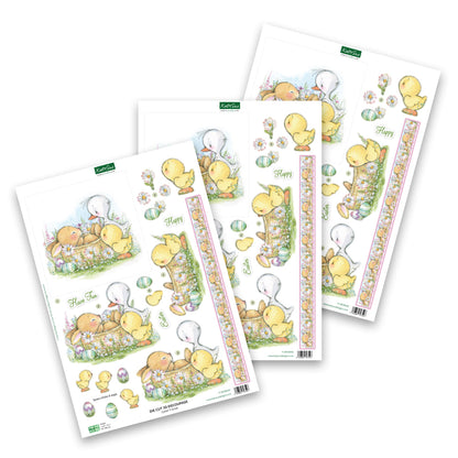 Découpage prédécoupé – Amis de Pâques (Lot de 3)