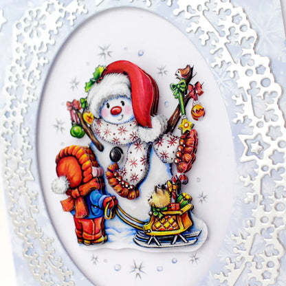 Die Cut Decoupage – Snowmen & Sleigh (pack of 3)