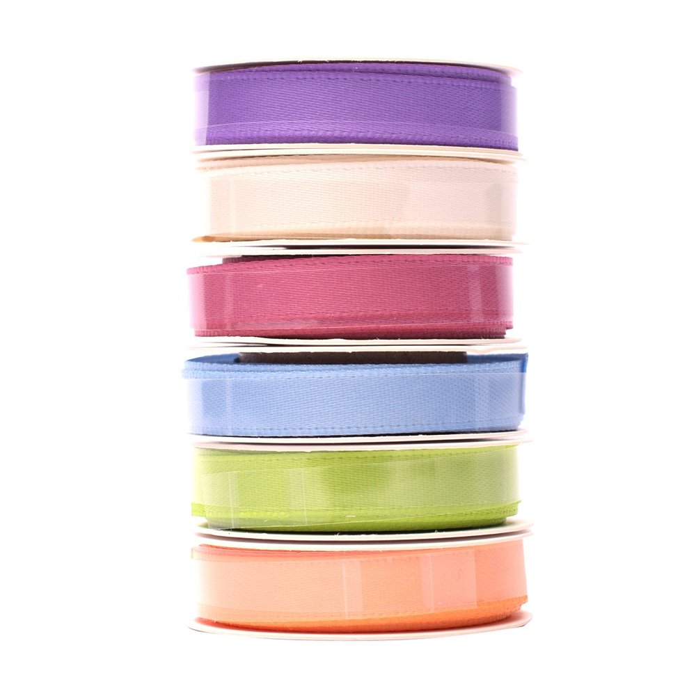 Ruban de Satin Vaessen Creative 6 Couleurs 6mmx2m Printemps