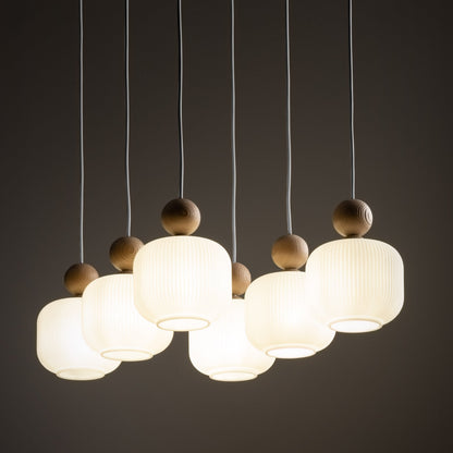 Ballo 6-Light Scandinavian Pendant Light for Dining Table & Kitchen Island