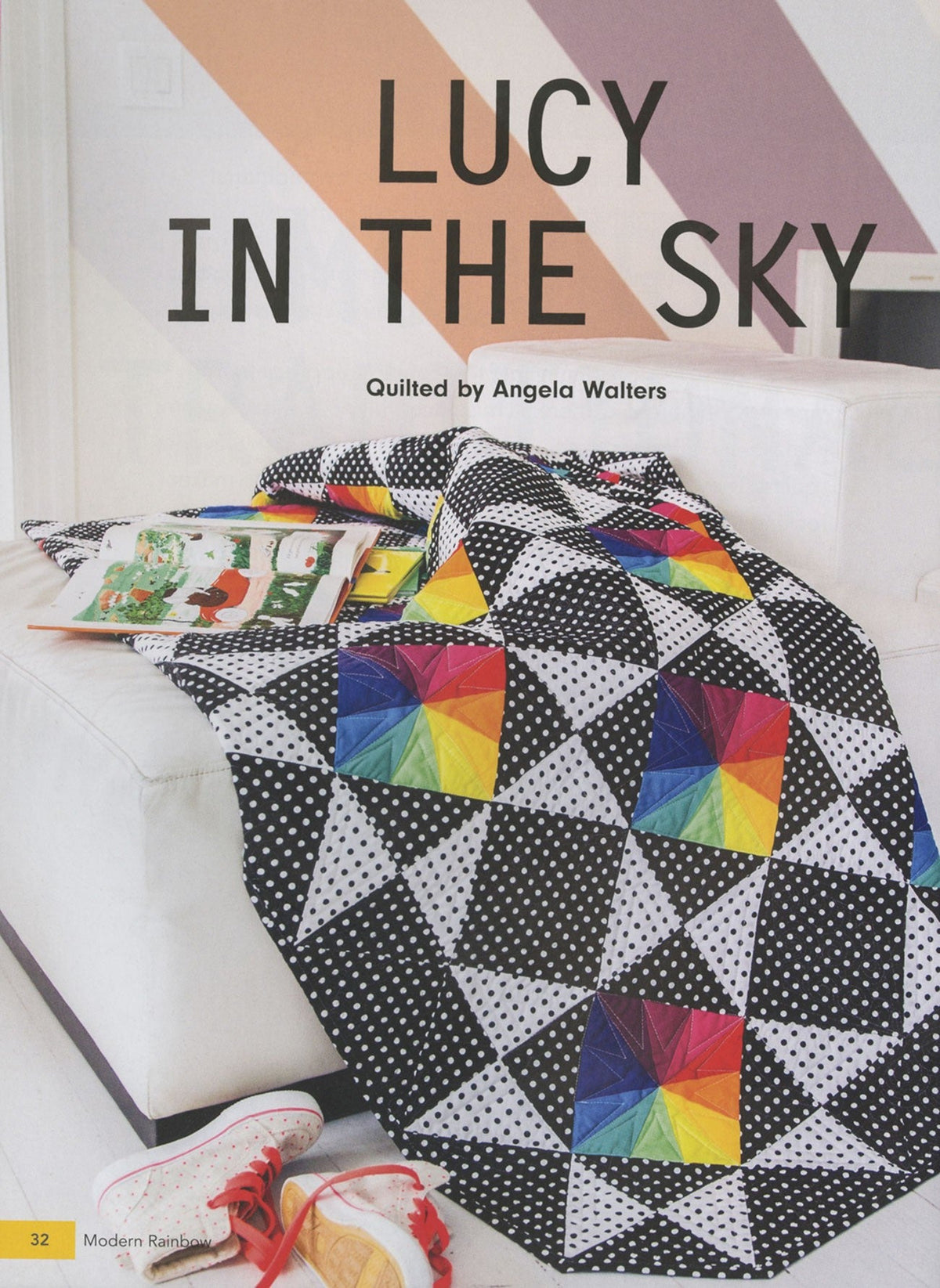 Modern Rainbow : 14 courtepointes créatives qui jouent avec la couleur.