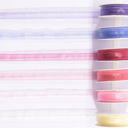 Ruban Organza Vaessen Creative 6 couleurs 6mmx2m Rose bébé