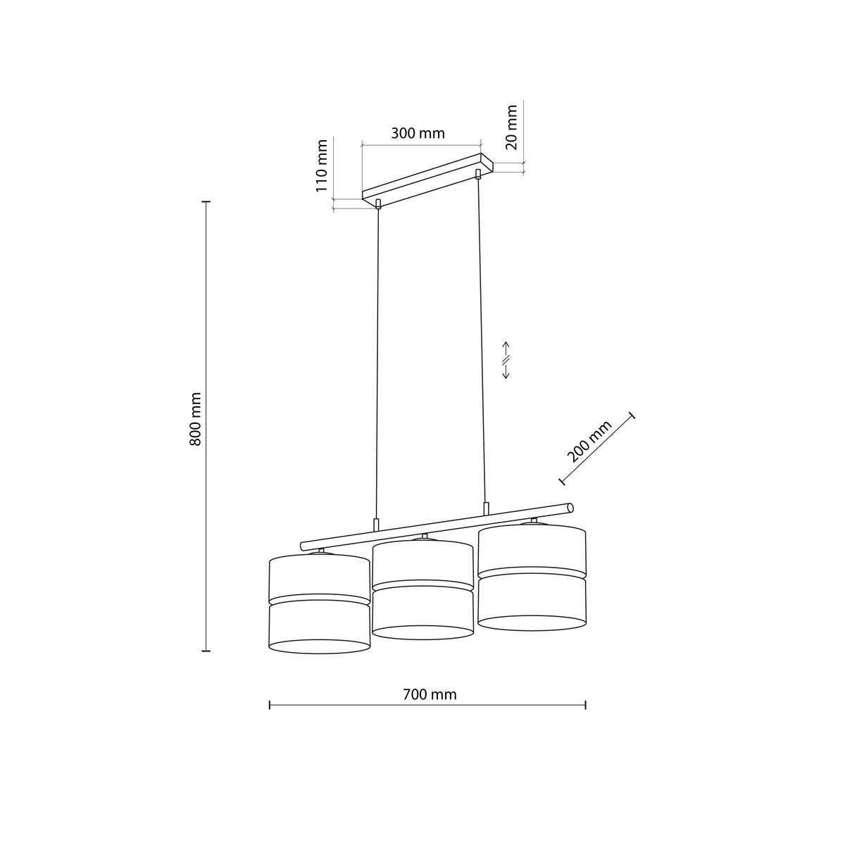NICOL Nordic Minimalist Pendant Light Fixture for Kitchen Island, Dining Area & Living Room