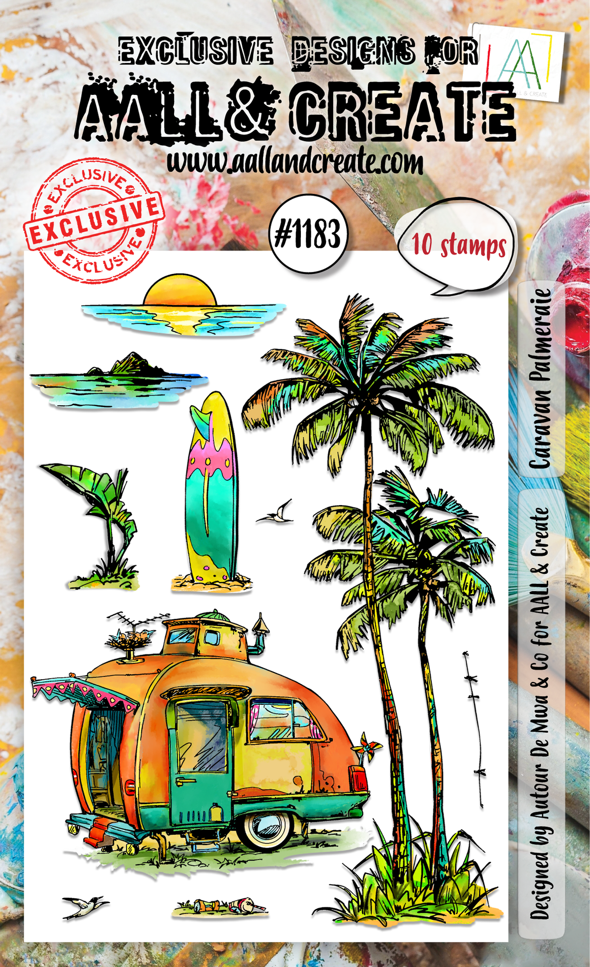 AALL and Create - Set de tampons A6 - Caravan Palmeraie