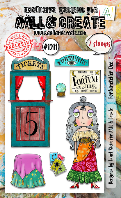 AALL and Create - A6 Stamp Set - Fortuneteller Dee