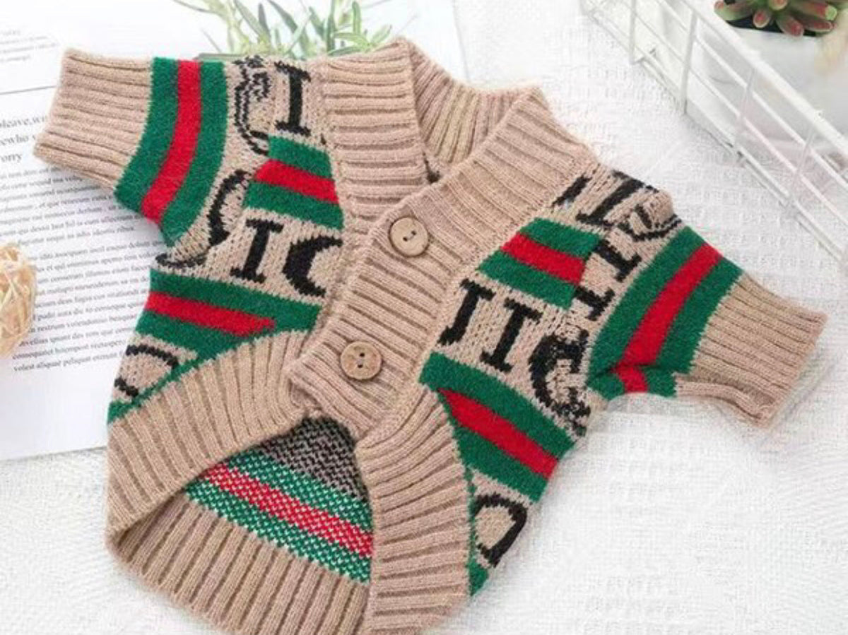 Gigi Dog Cardigan Sweater | Knit Top