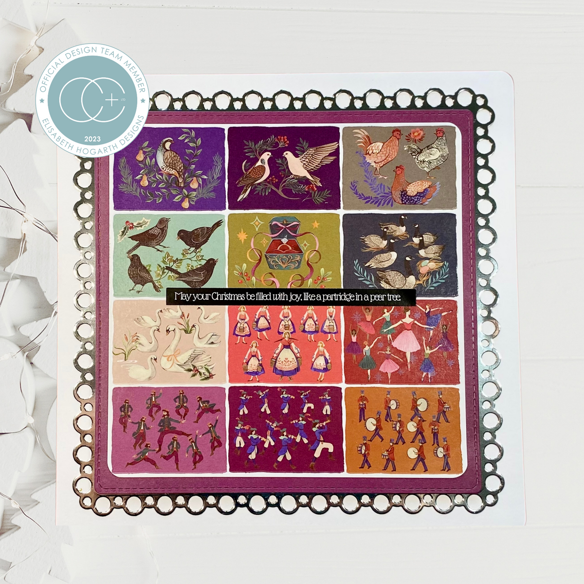 Craft Consortium Les 12 Jours de Noël - Bloc de papier 6x6
