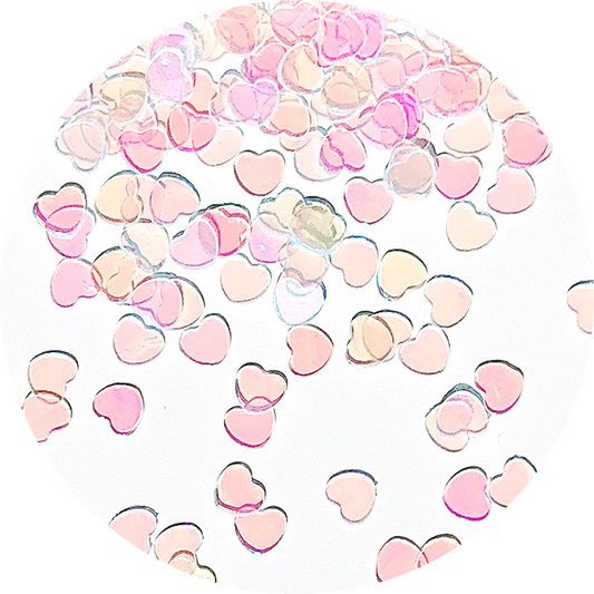 Paillettes Cœur Arc-en-ciel (Transparent)