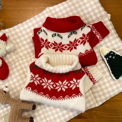 Pull de Noël pour chien « Santa Baby » | Pull tricoté de Noël pour chien