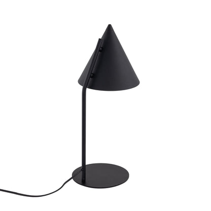 CONO Black Modern Minimalist Table Lamp for Bedroom & Nightstand