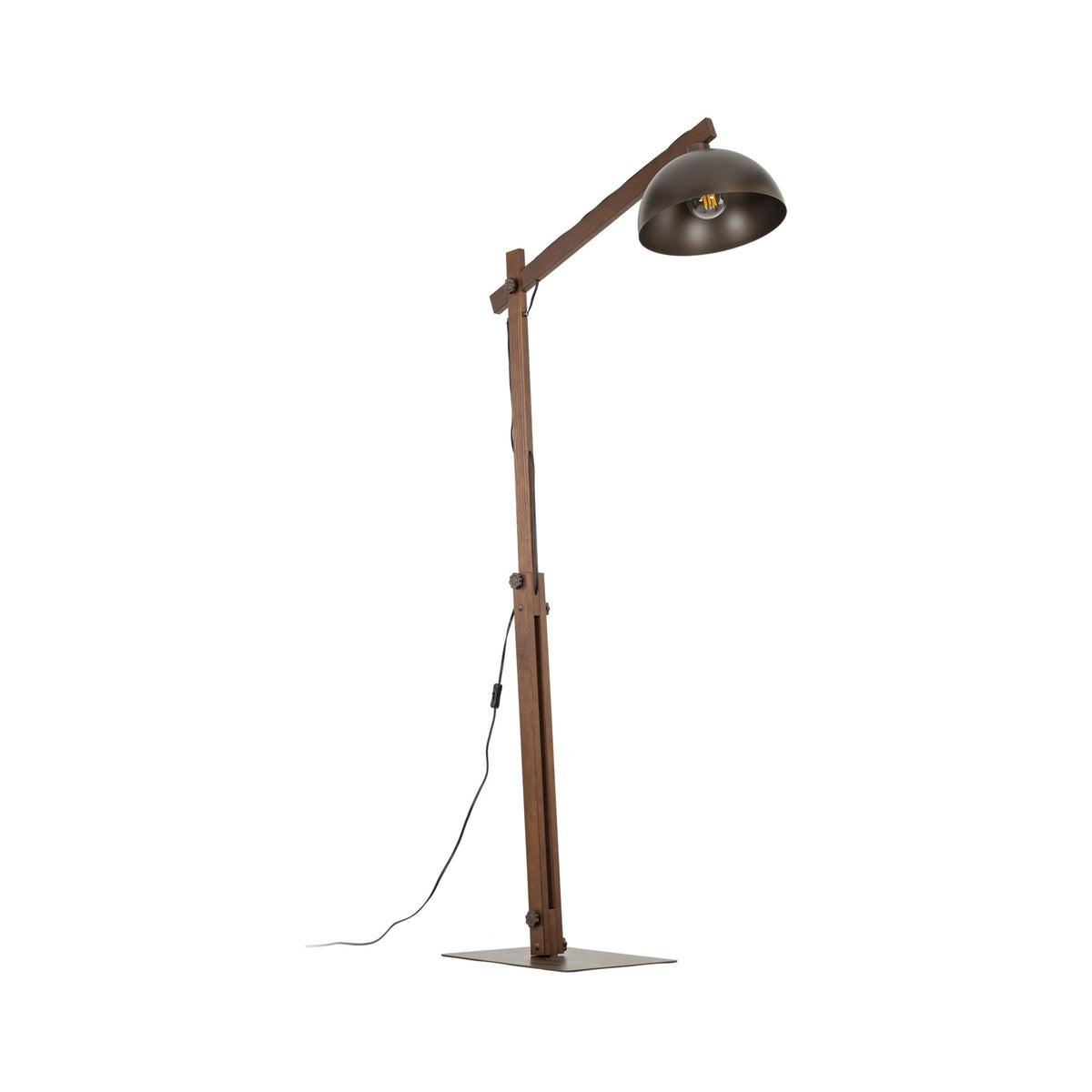 Oslo Brown Scandinavian Minimalist Floor Lamp for Living Room, Bedroom & Modern Interior Lighting