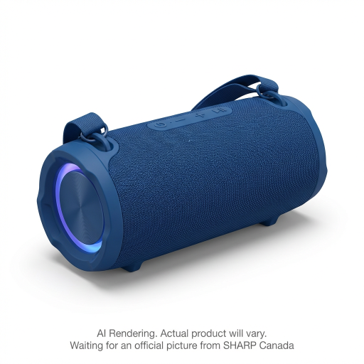 Sharp GX-BT490-BL Rugged Bluetooth Boombox - 120W Max Power & IP67 Waterproof, Blue