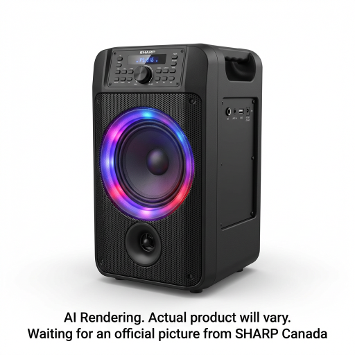 Sharp PS-916 Portable Bluetooth Party Speaker Twin Pack – 400W TWS with LED Lighting